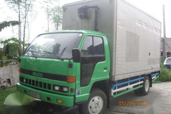 Isuzu Elf npr Aluminum Van Green for sale