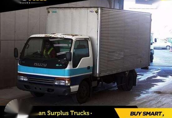 ISUZU ELF ALUMINUM VAN - Japan Trucks - Dropside - Dumptruck - Mixer