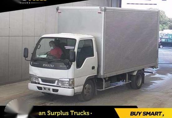 Aluminum Elf Van ISUZU - Selling - Japan Surplus Cargo - Crane - Mixer