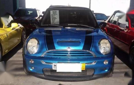 2003 Mini Cooper S MT Blue