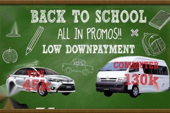 ALL IN Promo for Vios Commuter and other Toyota Cars! Low Downpayment!