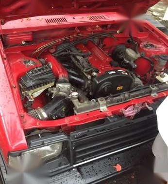 toyota starlet 2door 3sge red top beams
