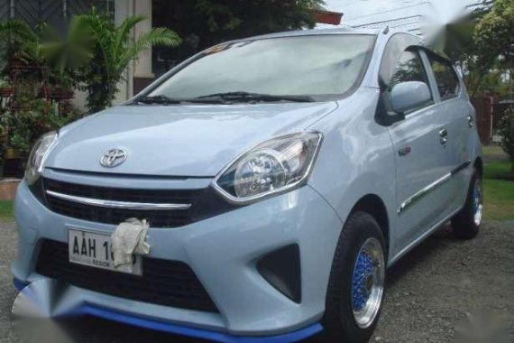 Toyota Wigo E 2014 MT Blue For Sale