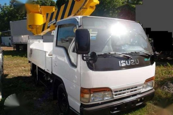 Isuzu Elf Manlift and Mitsubishi Forklift 5 tons