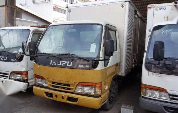 Japan Recon Isuzu elf giga 4W and 6W Closed van Dropside