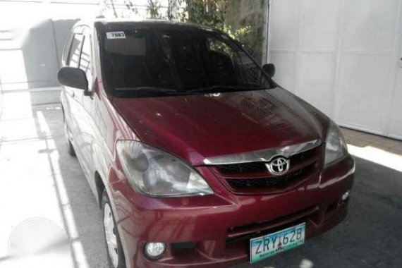 For sale 2008 Avanza Red