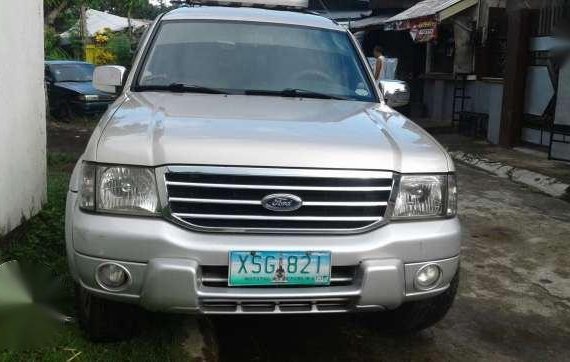 2005 Ford Everest 4x4 Silver For Sale