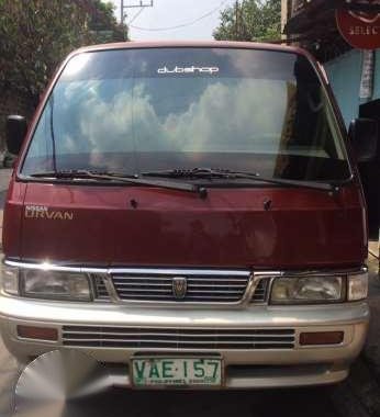 Nissan Urvan 2000 Red MT For Sale