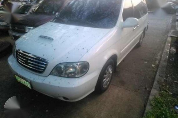 2002 Kia Sedona AT White For Sale