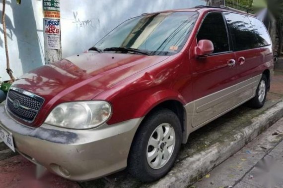 2004 Kia Sedona LS AT Red For Sale