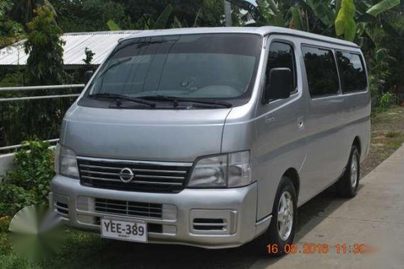 2006 Nissan Urvan Estate Silver For Sale