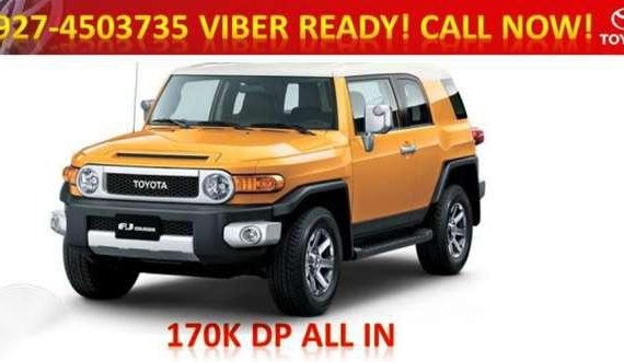 Brand New Toyota FJ Cruiser 170K DP only