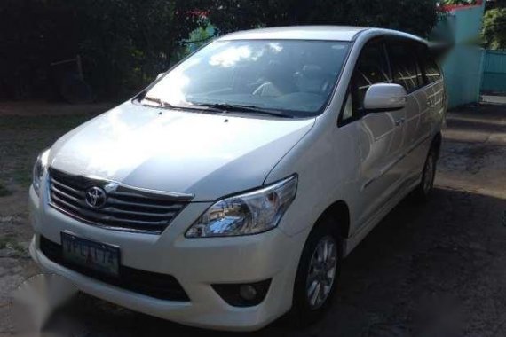 2013 Toyota Innova G White For Sale