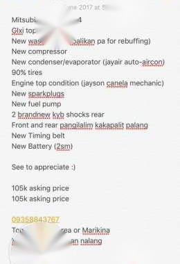 Mitsubishi Lancer 1994 GLXI Gray 