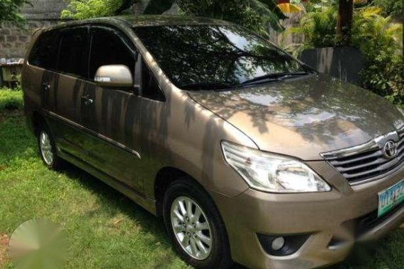 2012 Toyota Innova G Beige For Sale