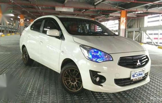 2014 Mitsubishi Mirage G4 Glx MT White 