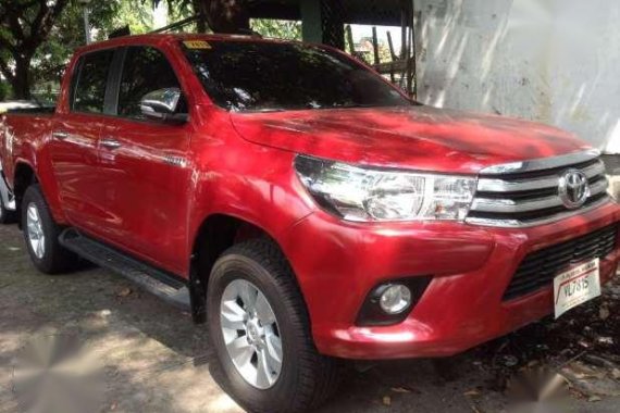 2017 Toyota Hilux 2.4 G 4x2 Automatic Crimson Red