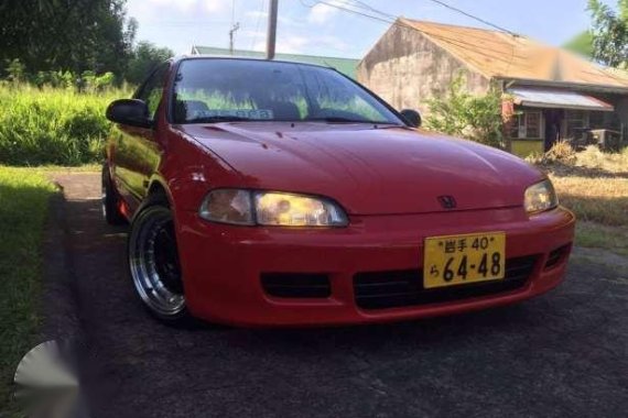 1992 Honda Civic Hatchback Red For Sale