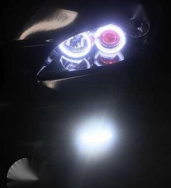 Mazda 3 with angel eyes