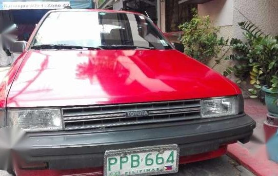 Toyota Tercel 1987 AT Red For Sale