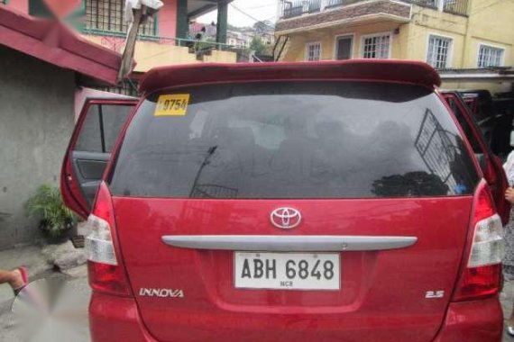 2015 Toyota Innova J MT Red For Sale
