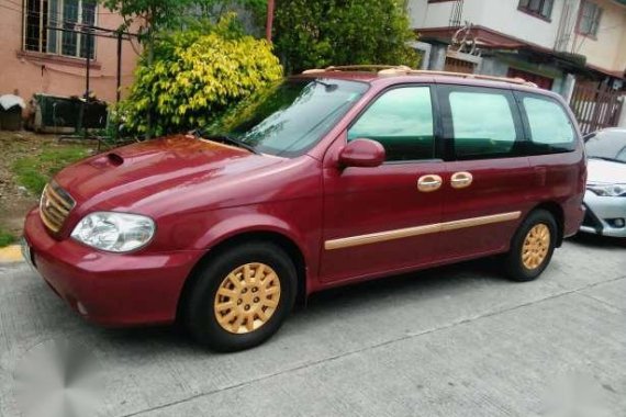 Kia Sedona 2.9 Turbo 2002 Red AT 