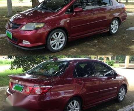 Honda City 2008 Red Dual Trans For Sale