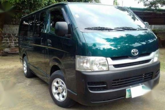 2010 Toyota Hiace Commuter Green MT 