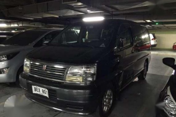 Nissan El Grand 2002 Black AT For Sale