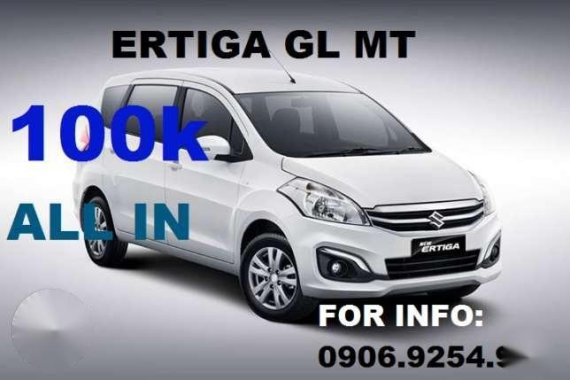 2017 SUZUKI Ertiga GA MT 89k all in 13k monthly only