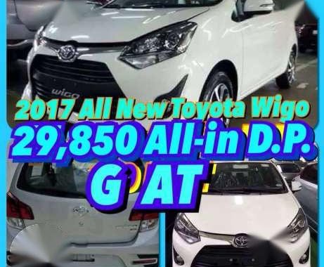 Toyota Wigo 1.0 G AT Super low downpayment promo at 29k