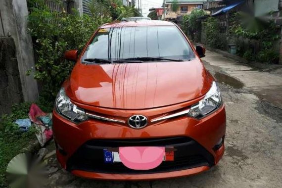 Toyota Vios E 2017 Orange AT For Sale