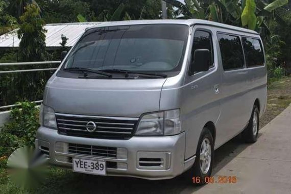 Nissan Urvan Estate VX 3.0 Silver MT For Sale