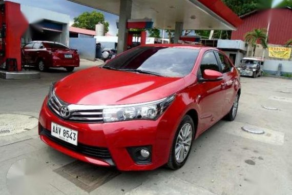 2014 Toyota Corolla Altis V AT Red For Sale