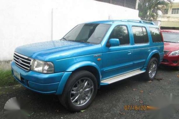 2004 Ford Everest 4x2 MT Blue For Sale