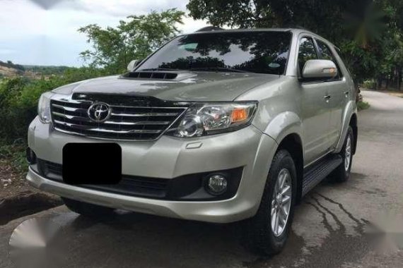 2013 Toyota Fortuner G AT Silver For Sale