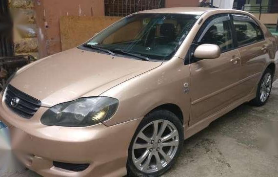 2002 Toyota Corolla Altis E 2002 Beige MT 