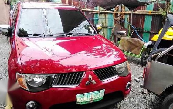 Mitsubishi Strada Glx 4x2 MT Red 2008 