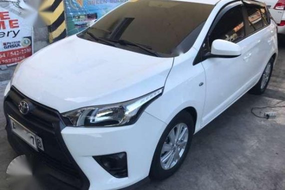 Toyota Yaris 1.3E AT 2016 White For Sale