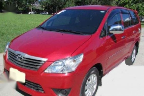 2012 Toyota Innova 2.5 MT Red For Sale