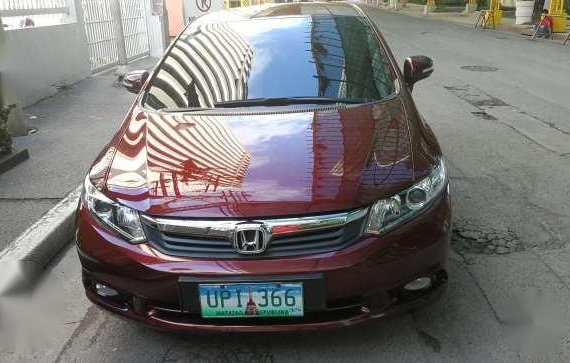 2012 Honda Civic 1.8 AT Red For Sale