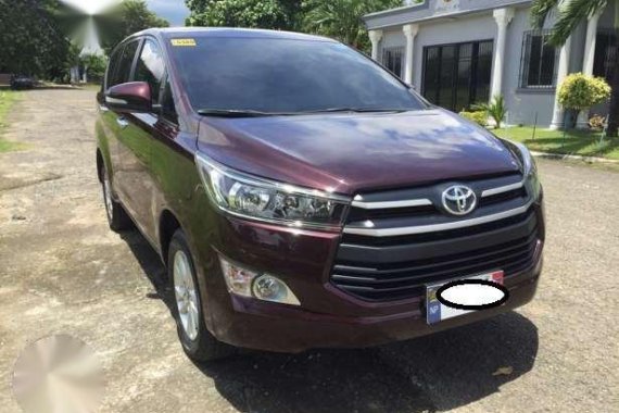 2017 Toyota Innova 2.8E AT Red For Sale