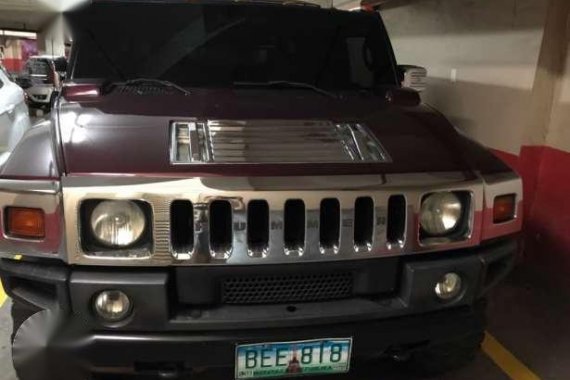 2006 Hummer H2 SAT 4x4 AT Red For Sale