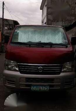 Nissan Urvan Estate 2007 MT Red For Sale