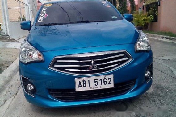 Mitsubishi Mirage G4 2015 blue for sale 