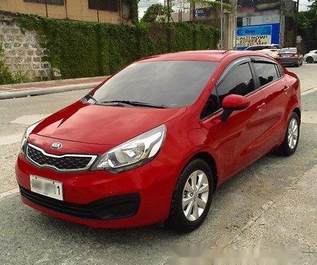 Kia Rio 2014 sedan red for sale 