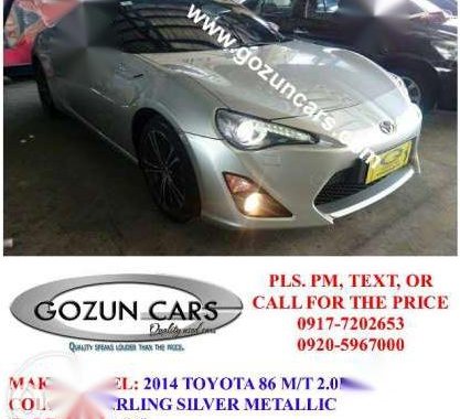 2014 Toyota 86 GT Manual