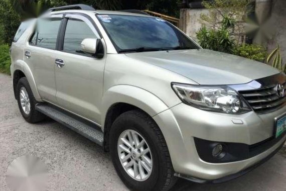 Toyota Fortuner G 2012 2.5 AT Silver For Sale