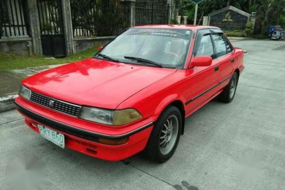 Toyota Corolla Smallbody 1990 MT Red 