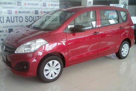 Suzuki Ertiga 2017 van red for sale 